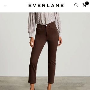 Everlane Original Cheeky Jean in clover. Like new, only worn once.